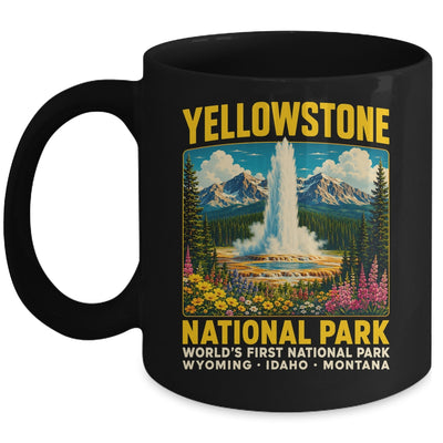 Yellowstone Road Trip 2026 National Park Retro Travel Art Mug | siriusteestore