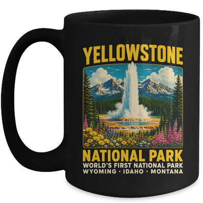 Yellowstone Road Trip 2026 National Park Retro Travel Art Mug | siriusteestore