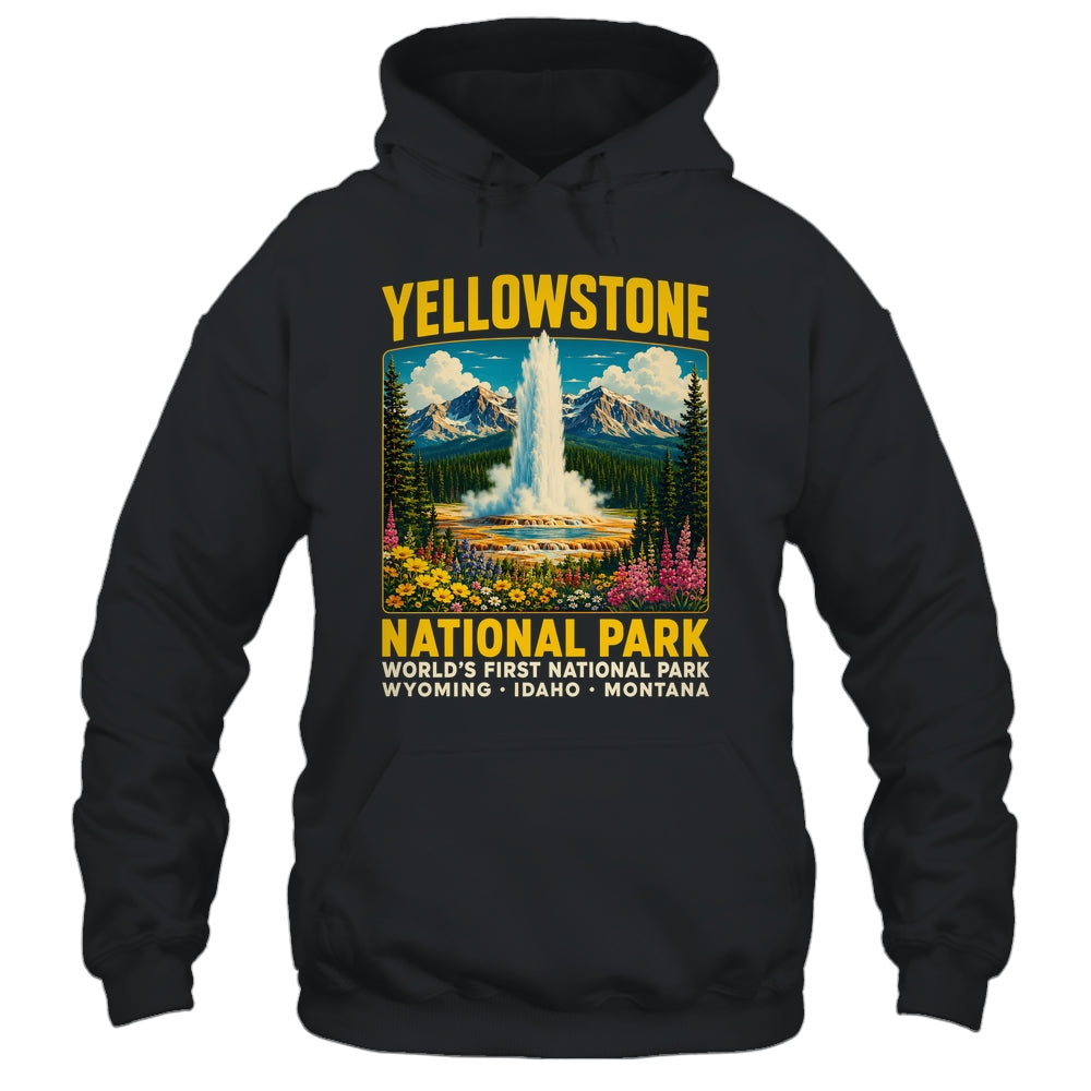 Yellowstone Road Trip 2026 National Park Retro Travel Art Shirt & Tank Top | siriusteestore