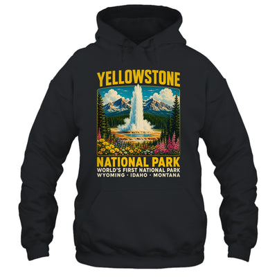 Yellowstone Road Trip 2026 National Park Retro Travel Art Shirt & Tank Top | siriusteestore