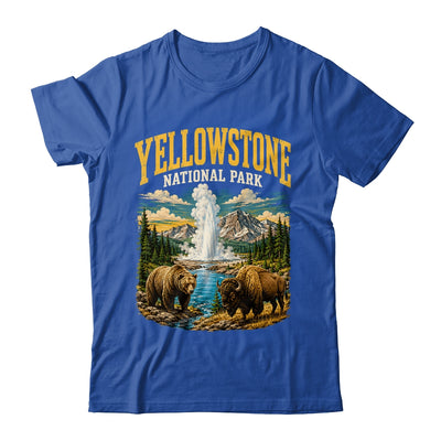 Yellowstone Us National Park Bear Wolf Bison Geyser Vintage Shirt & Tank Top | siriusteestore