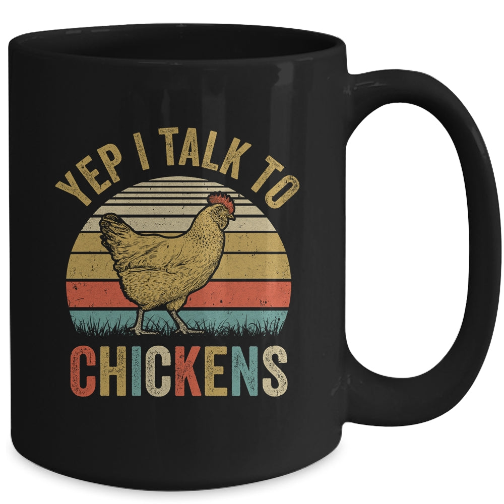 Yep I Talk To Chickens For Men Women Funny Poultry Farmer Mug | siriusteestore