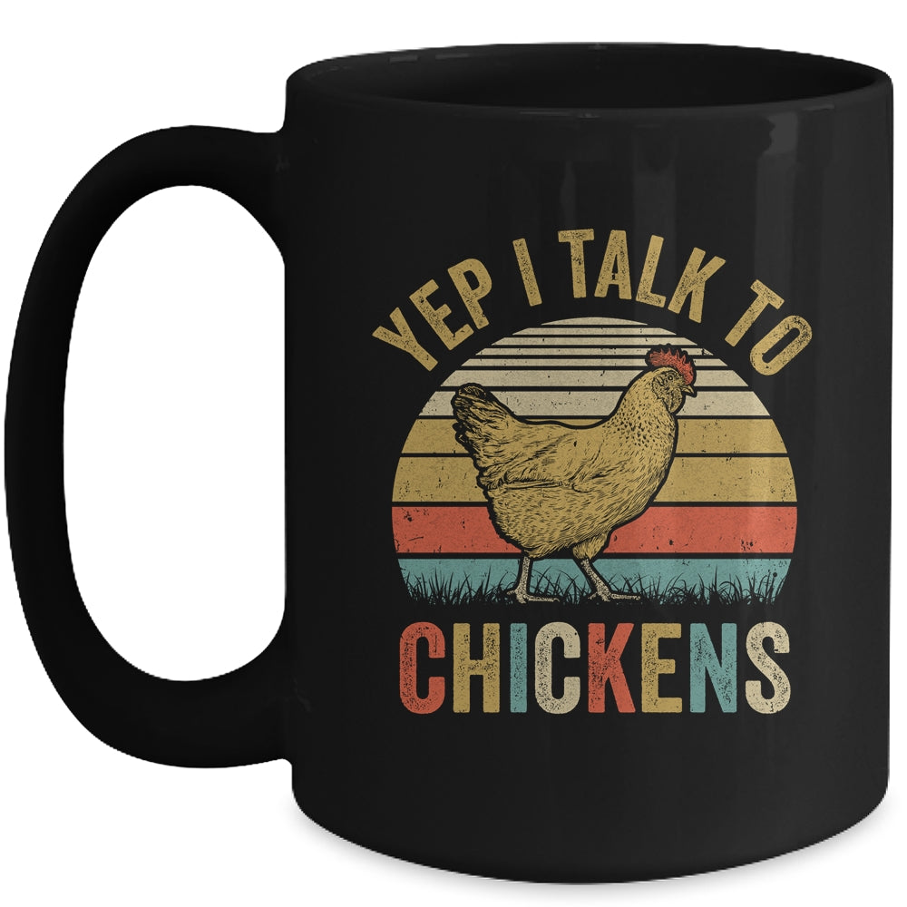 Yep I Talk To Chickens For Men Women Funny Poultry Farmer Mug | siriusteestore