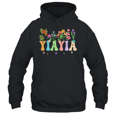Yiayia Women Wildflower Floral Design Nana Mothers Day Shirt & Tank Top | siriusteestore