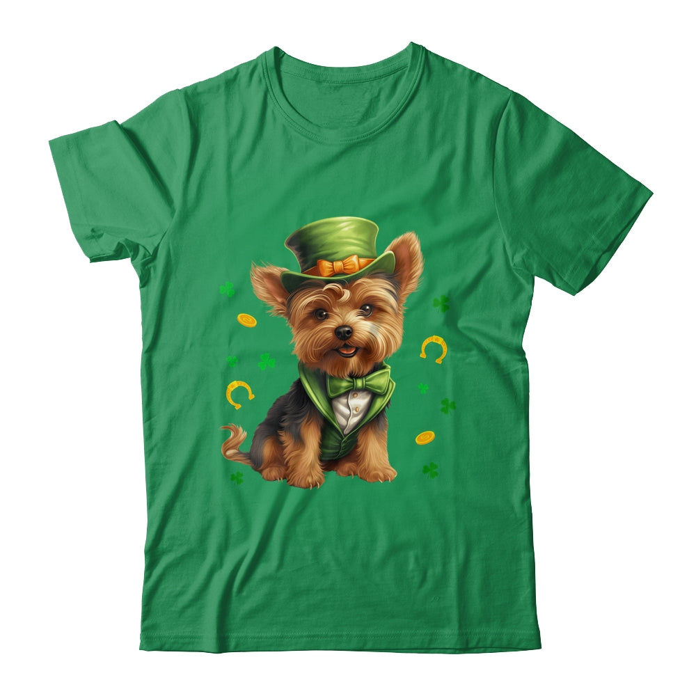 Yorkie St Patricks Day Leprechaun Shamrock Irish Shirt & Hoodie | siriusteestore