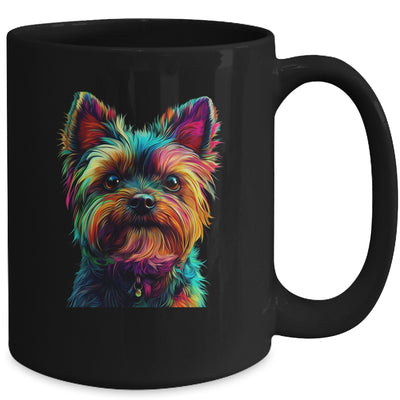 Yorkshire Terrier Dog Colorful Face Dog Lover Men Women Mug | siriusteestore