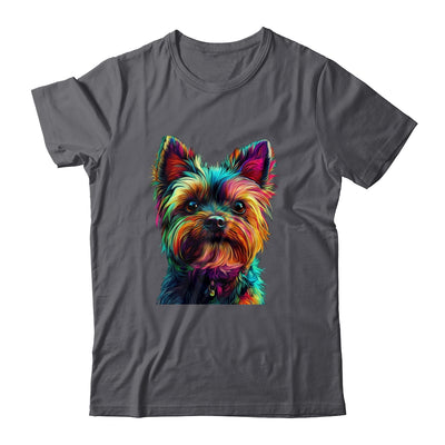 Yorkshire Terrier Dog Colorful Face Dog Lover Men Women Shirt & Tank Top | siriusteestore