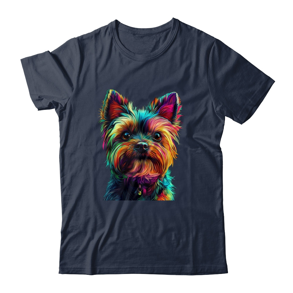 Yorkshire Terrier Dog Colorful Face Dog Lover Men Women Shirt & Tank Top | siriusteestore