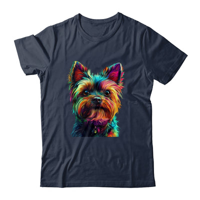 Yorkshire Terrier Dog Colorful Face Dog Lover Men Women Shirt & Tank Top | siriusteestore