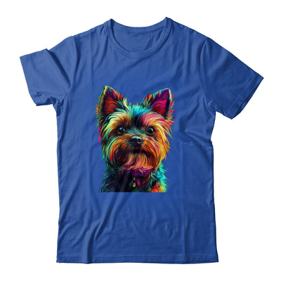 Yorkshire Terrier Dog Colorful Face Dog Lover Men Women Shirt & Tank Top | siriusteestore