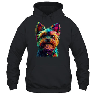 Yorkshire Terrier Dog Colorful Face Dog Lover Men Women Shirt & Tank Top | siriusteestore