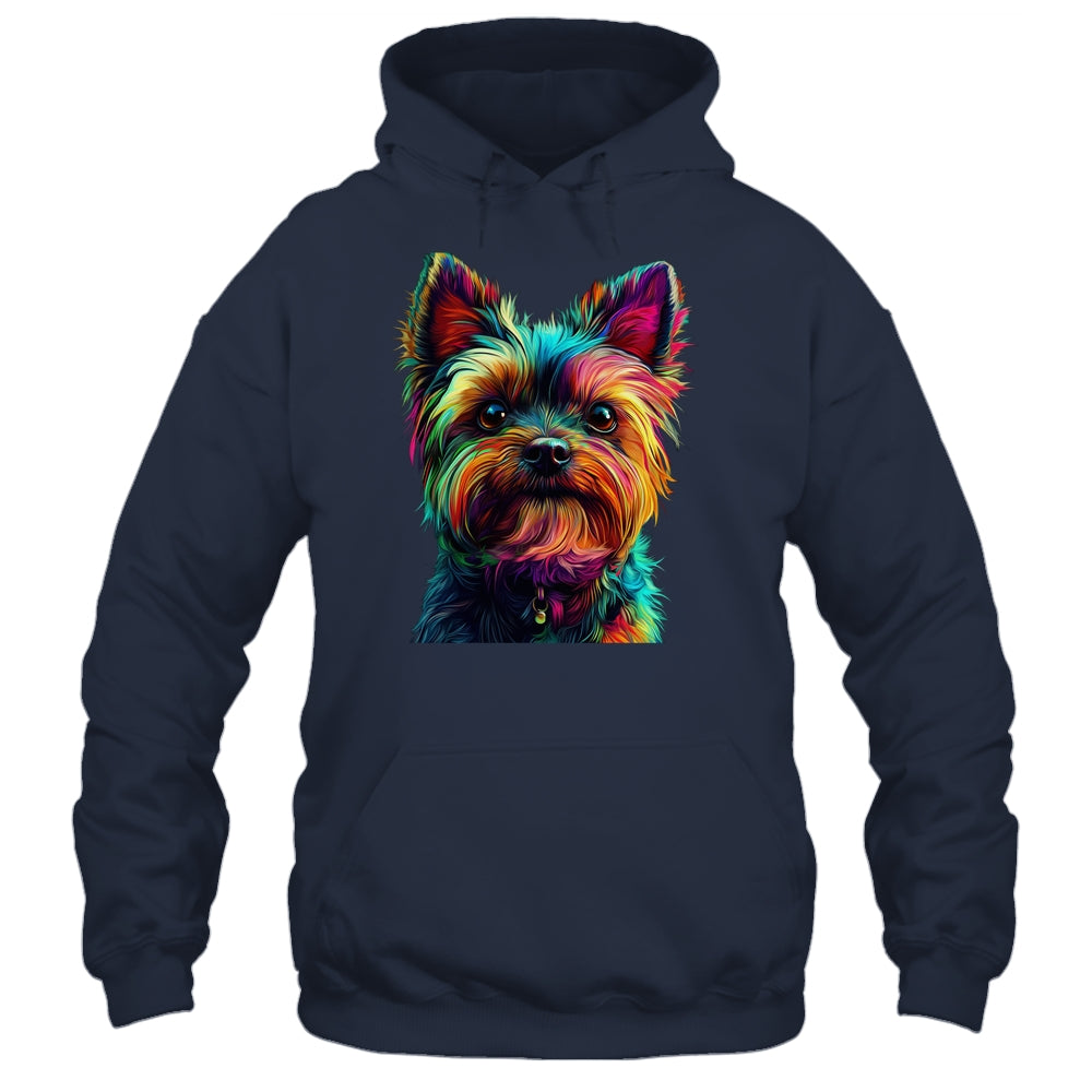 Yorkshire Terrier Dog Colorful Face Dog Lover Men Women Shirt & Tank Top | siriusteestore