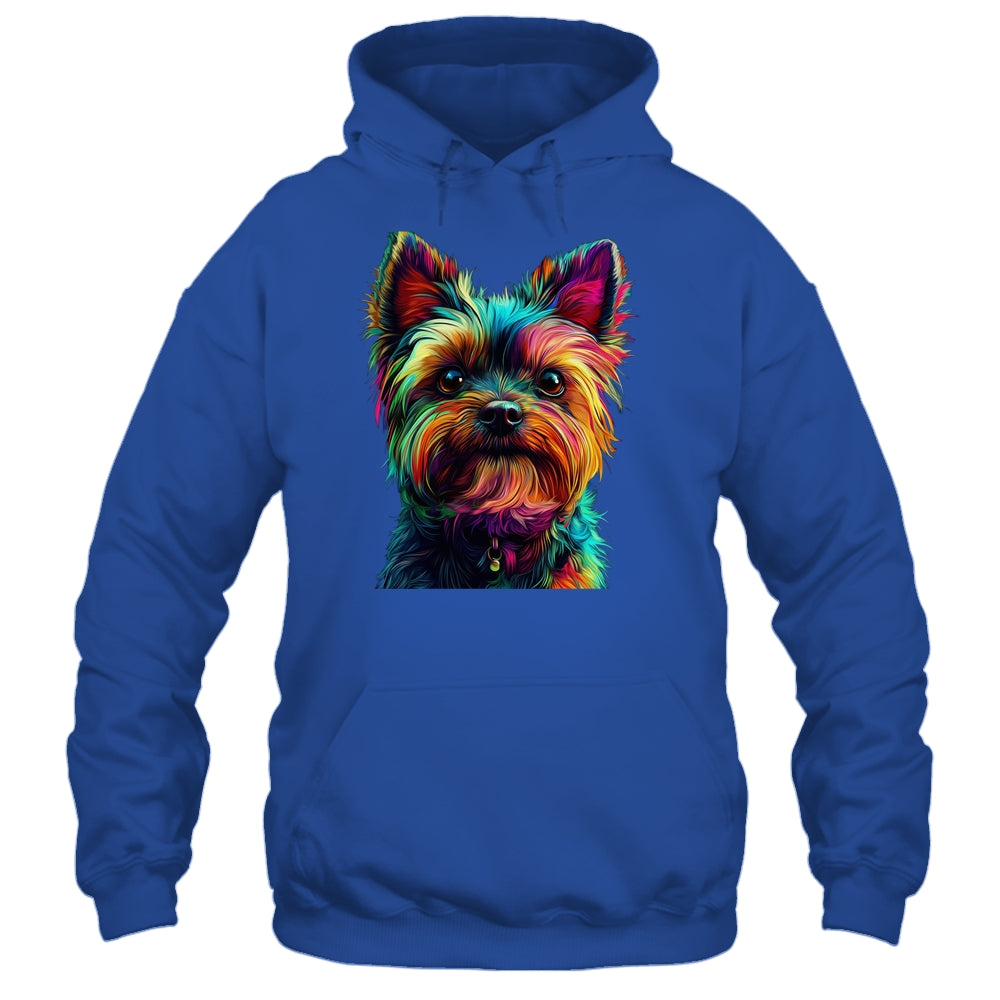 Yorkshire Terrier Dog Colorful Face Dog Lover Men Women Shirt & Tank Top | siriusteestore