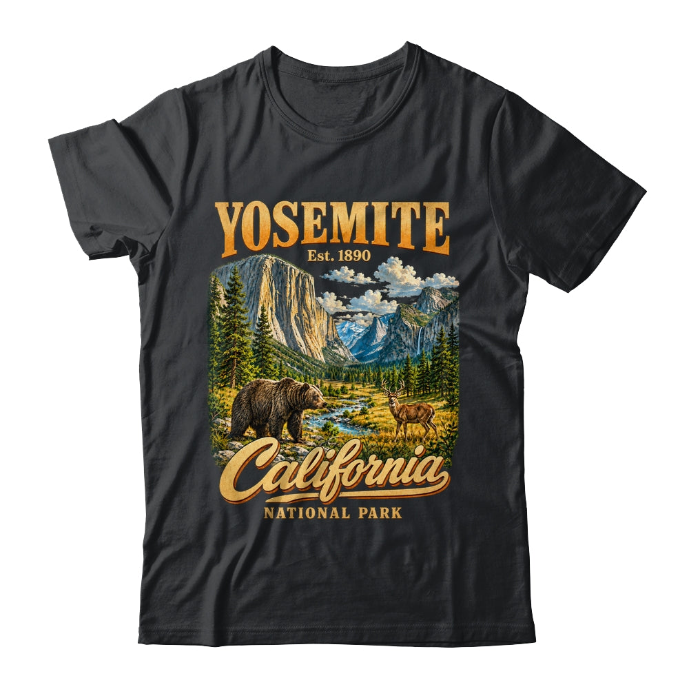 Yosemite California National Park 1890 Camping Souvenir Shirt & Tank Top | siriusteestore