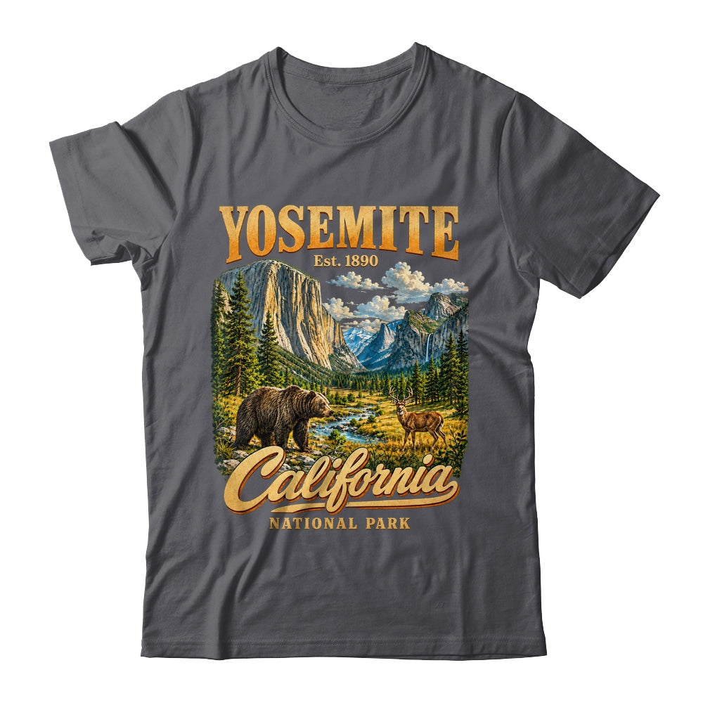 Yosemite California National Park 1890 Camping Souvenir Shirt & Tank Top | siriusteestore