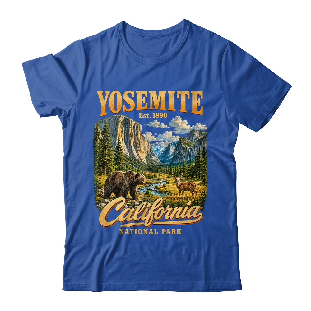 Yosemite California National Park 1890 Camping Souvenir Shirt & Tank Top | siriusteestore