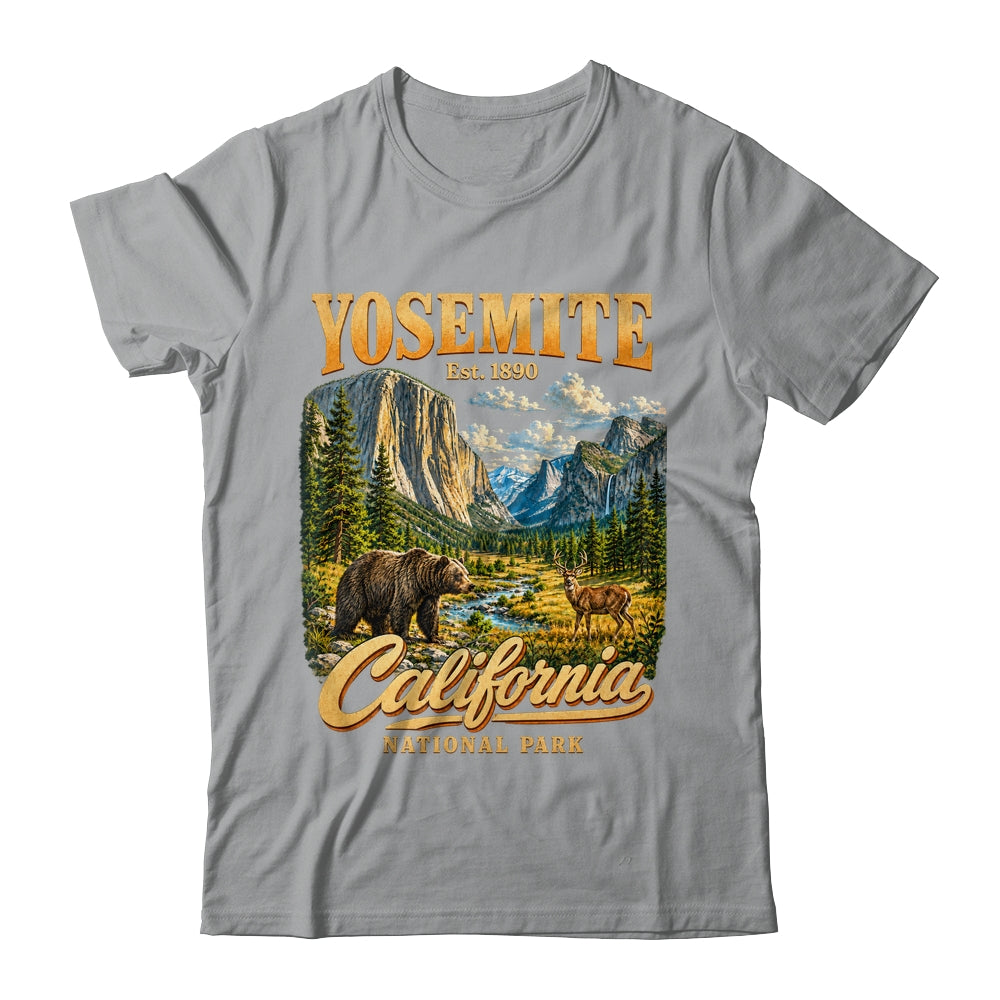 Yosemite California National Park 1890 Camping Souvenir Shirt & Tank Top | siriusteestore