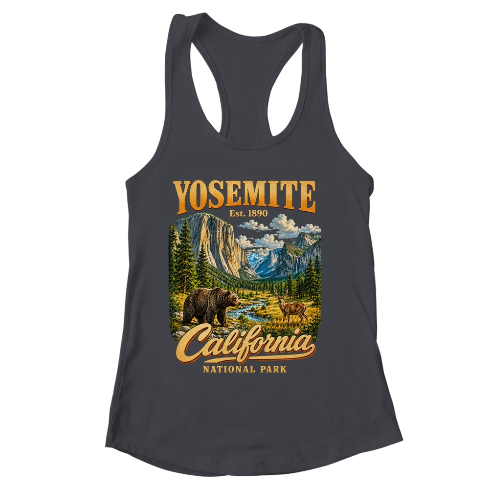 Yosemite California National Park 1890 Camping Souvenir Shirt & Tank Top | siriusteestore
