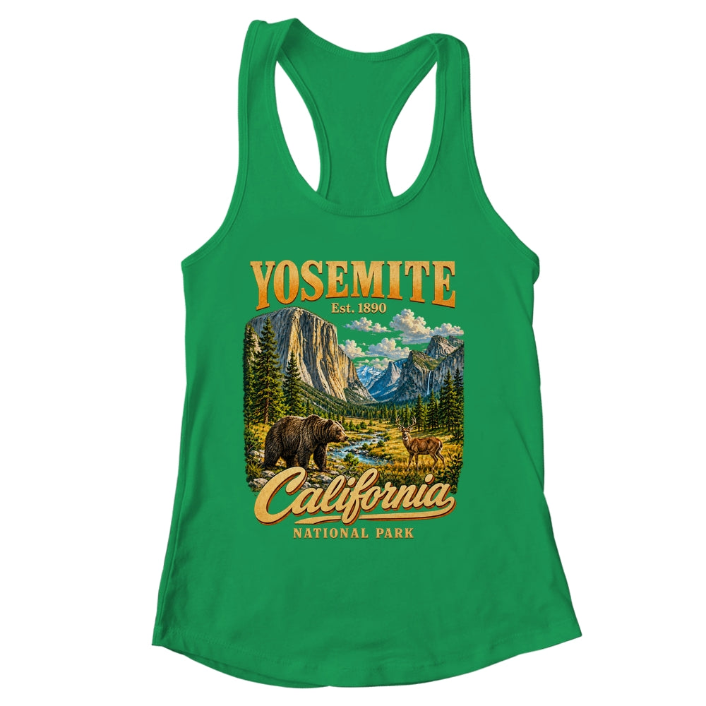 Yosemite California National Park 1890 Camping Souvenir Shirt & Tank Top | siriusteestore