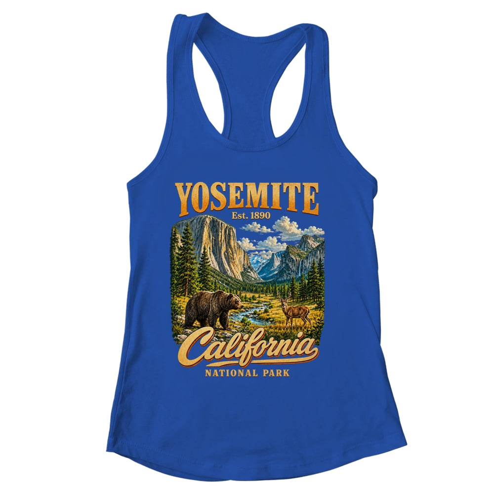 Yosemite California National Park 1890 Camping Souvenir Shirt & Tank Top | siriusteestore