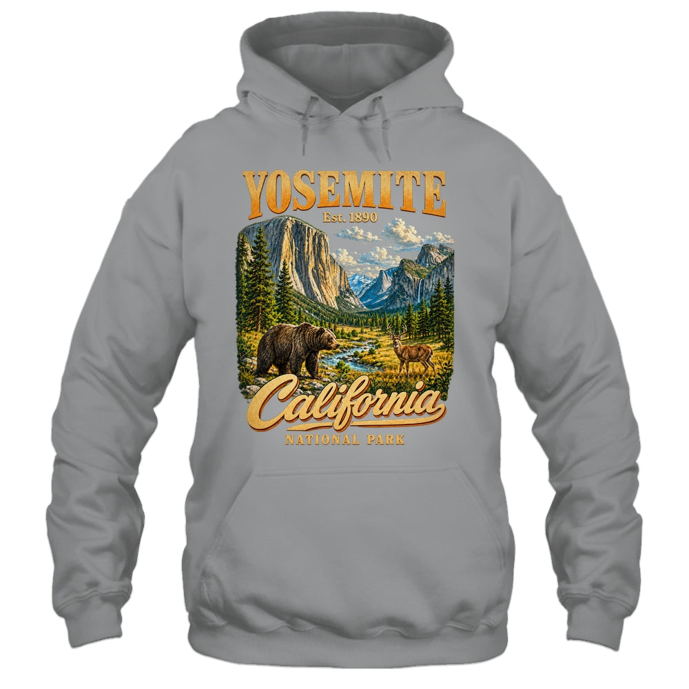 Yosemite California National Park 1890 Camping Souvenir Shirt & Tank Top | siriusteestore