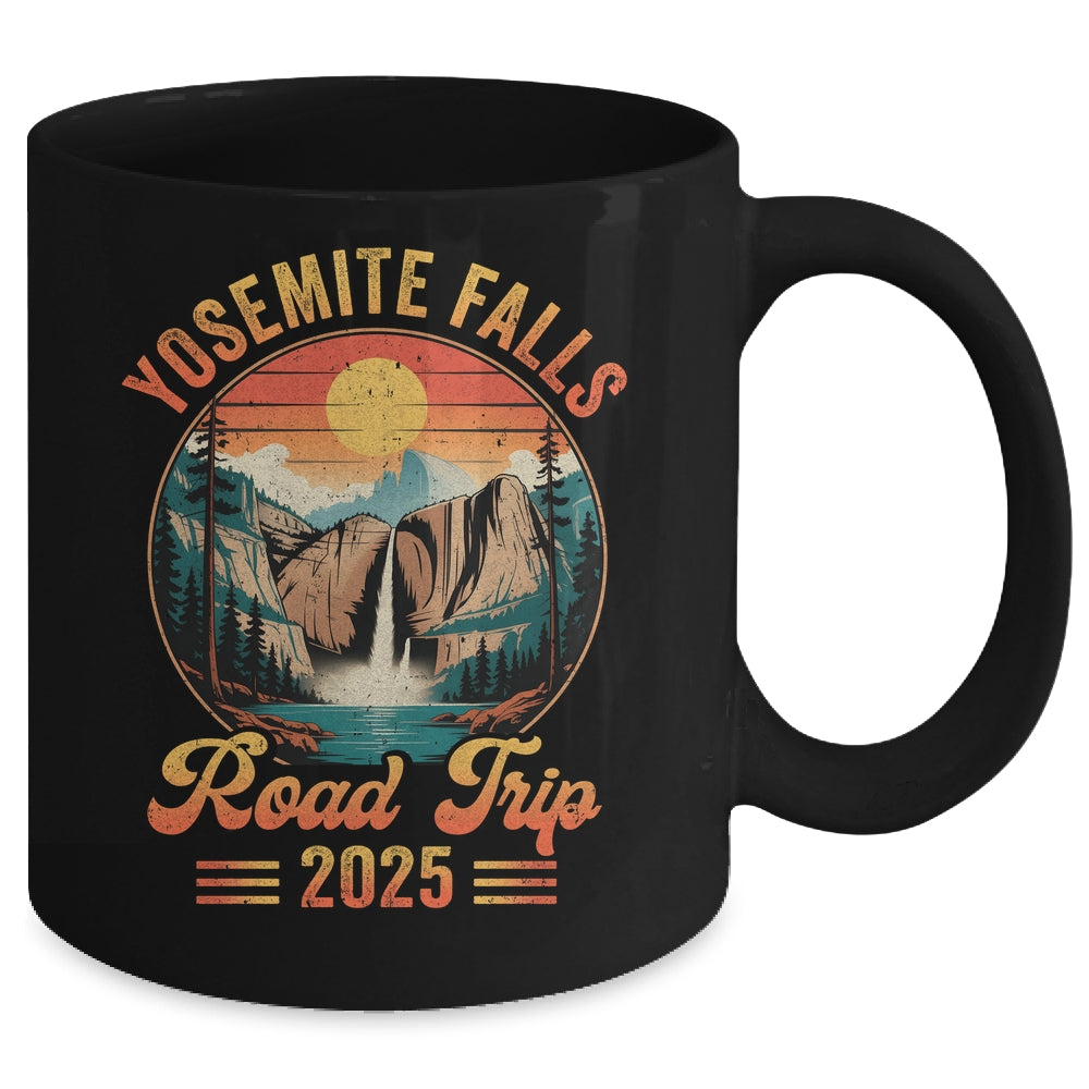 Yosemite Falls Road Trip 2025 Summer Vacation Family Matching Mug | siriusteestore