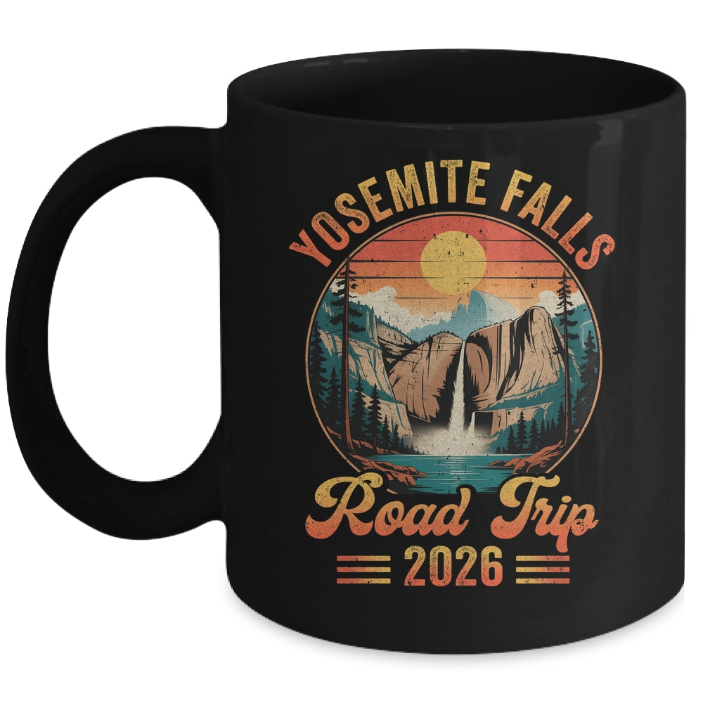 Yosemite Falls Road Trip 2026 Summer Vacation Family Matching Mug | siriusteestore