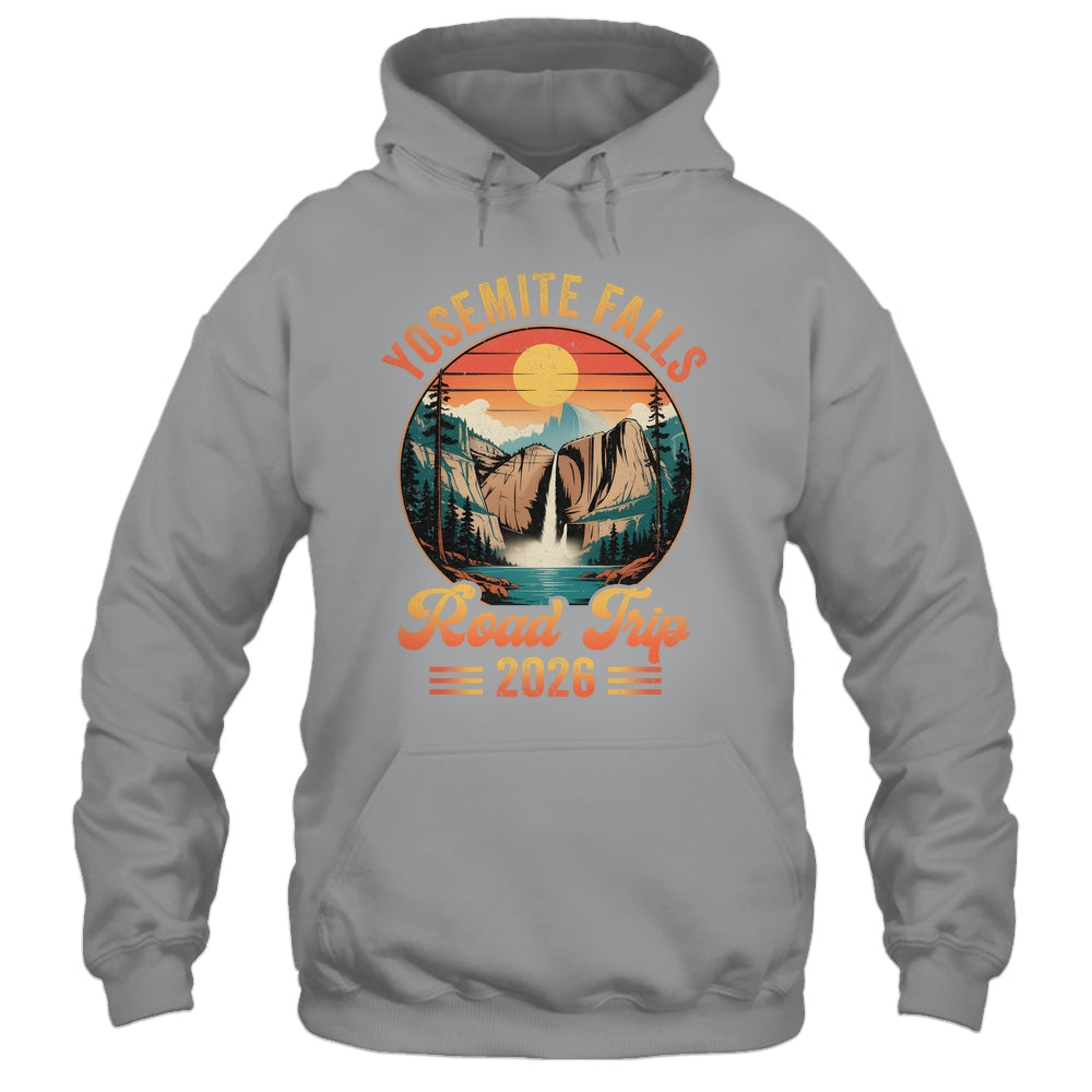 Yosemite Falls Road Trip 2026 Summer Vacation Family Matching Shirt & Tank Top | siriusteestore