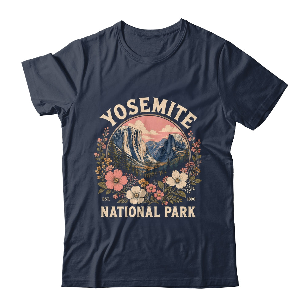 Yosemite National Park 2026 Floral Vintage Women California Shirt & Hoodie | siriusteestore