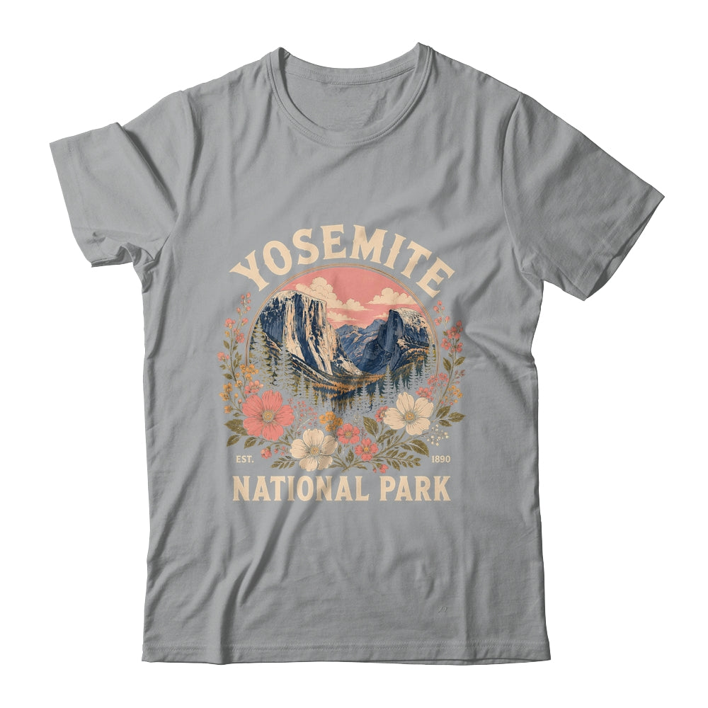 Yosemite National Park 2026 Floral Vintage Women California Shirt & Hoodie | siriusteestore