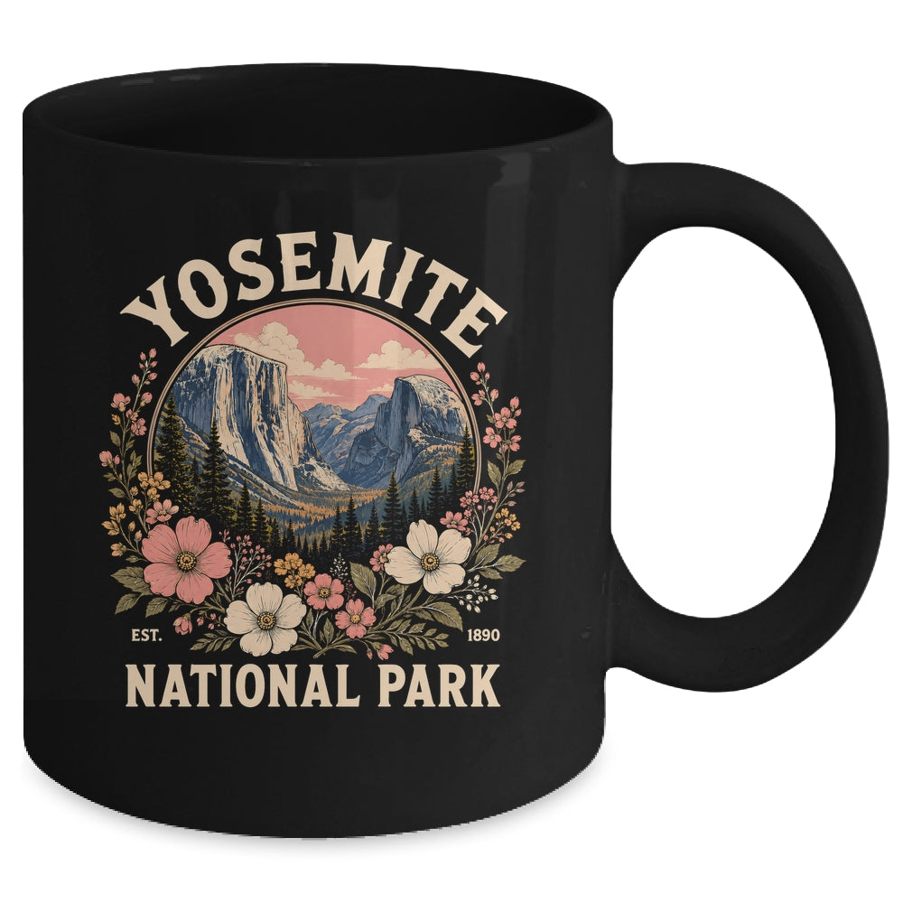 Yosemite National Park 2026 Floral Vintage Women California Mug | siriusteestore
