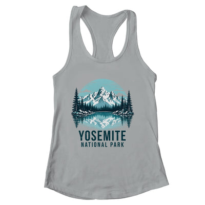 Yosemite National Park Retro Mountain Lake Outdoor Hiking Shirt & Tank Top | siriusteestore