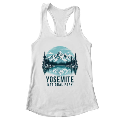 Yosemite National Park Retro Mountain Lake Outdoor Hiking Shirt & Tank Top | siriusteestore