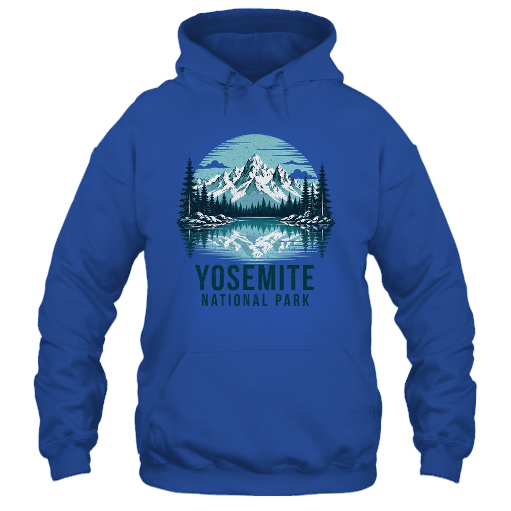 Yosemite National Park Retro Mountain Lake Outdoor Hiking Shirt & Tank Top | siriusteestore