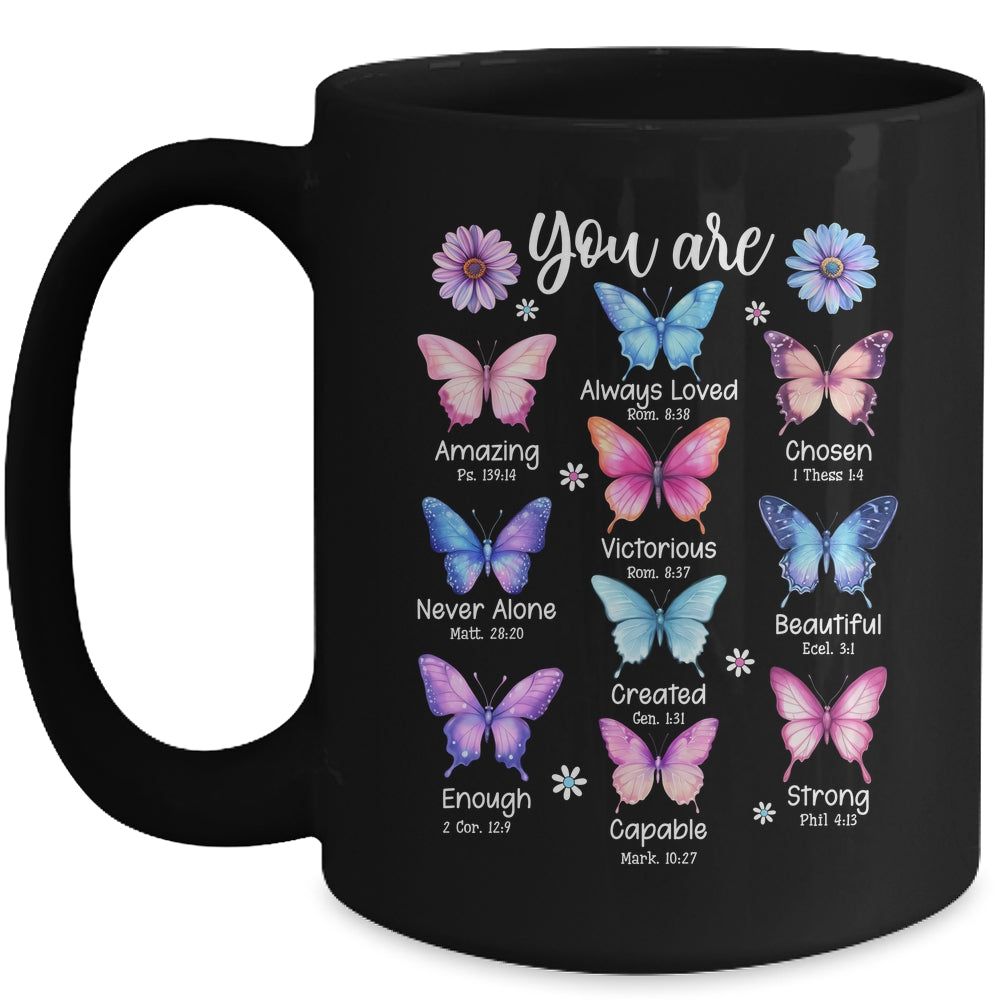 You Are Butterfly Beautiful Christian Religious Bible Verse Mug | siriusteestore