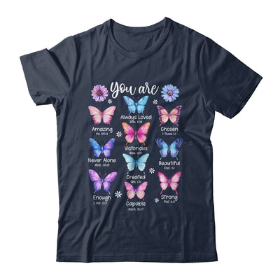 You Are Butterfly Beautiful Christian Religious Bible Verse Shirt & Tank Top | siriusteestore