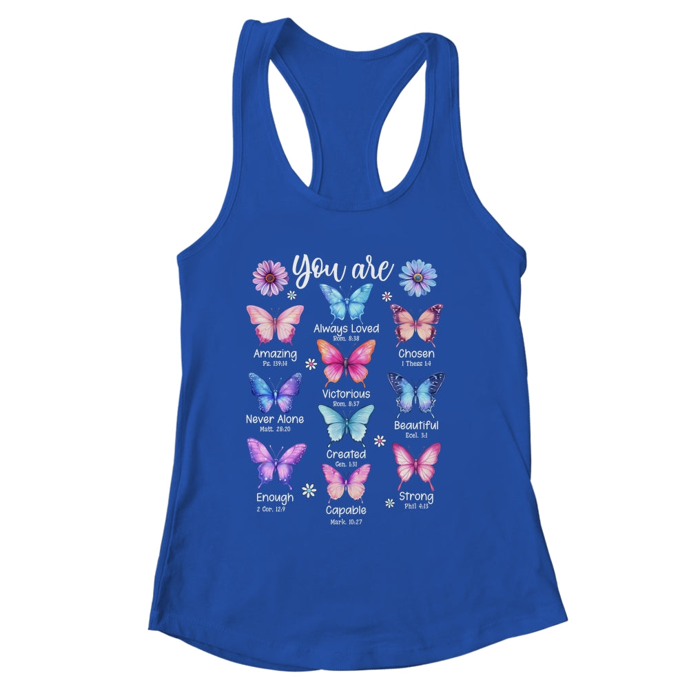 You Are Butterfly Beautiful Christian Religious Bible Verse Shirt & Tank Top | siriusteestore