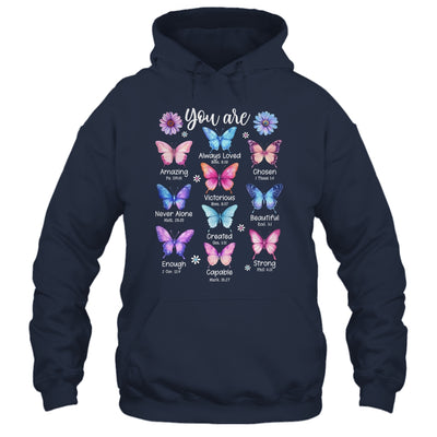 You Are Butterfly Beautiful Christian Religious Bible Verse Shirt & Tank Top | siriusteestore