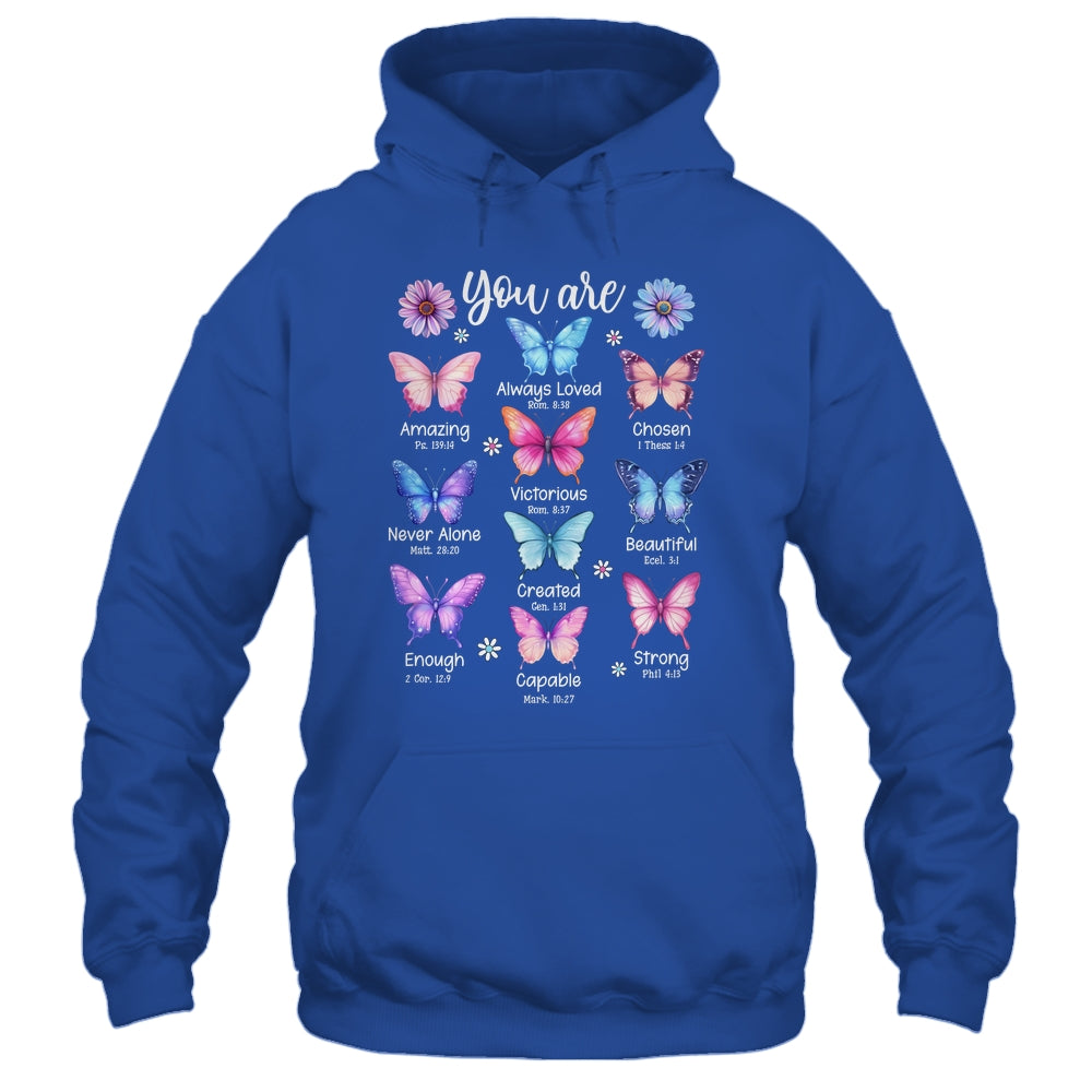 You Are Butterfly Beautiful Christian Religious Bible Verse Shirt & Tank Top | siriusteestore
