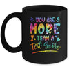 You Are More Than A Test Score Tie Dye Teacher Testing Day Mug | siriusteestore