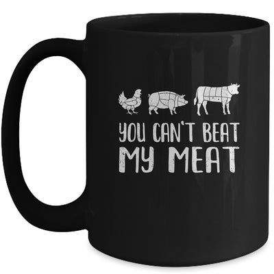 You Can't Beat My Meat Funny Chef BBQ Grilling Smoking Mug | siriusteestore