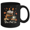 You Fall In Books Fall Open Coffee Book Reading Season Warm Mug | siriusteestore