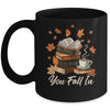You Fall In Books Fall Open Coffee Book Reading Season Warm Mug | siriusteestore
