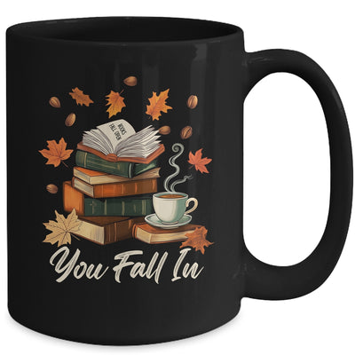 You Fall In Books Fall Open Coffee Book Reading Season Warm Mug | siriusteestore
