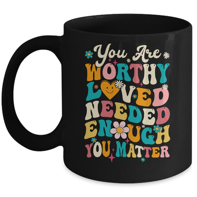 You Matter Kindness Loved Groovy Mental Health Awareness Mug | siriusteestore