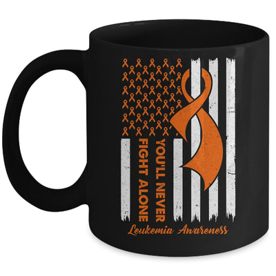 You'll Never Fight Alone Blood Cancer Leukemia Awareness Mug | siriusteestore