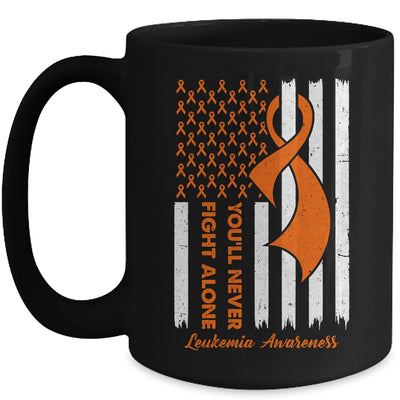 You'll Never Fight Alone Blood Cancer Leukemia Awareness Mug | siriusteestore