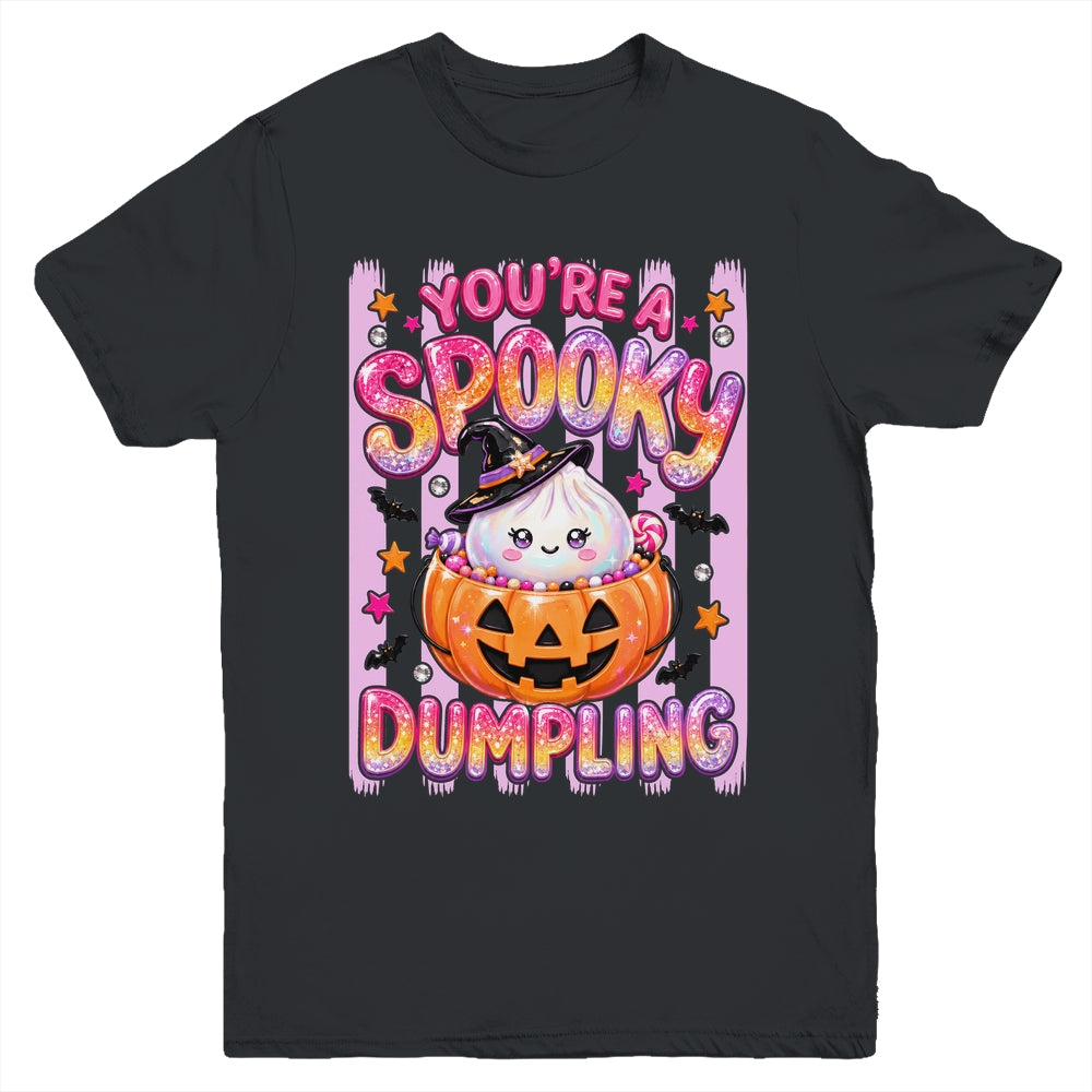 You're A Spooky Dumpling Halloween Kawaii Kawaii Witch Youth Shirt | siriusteestore