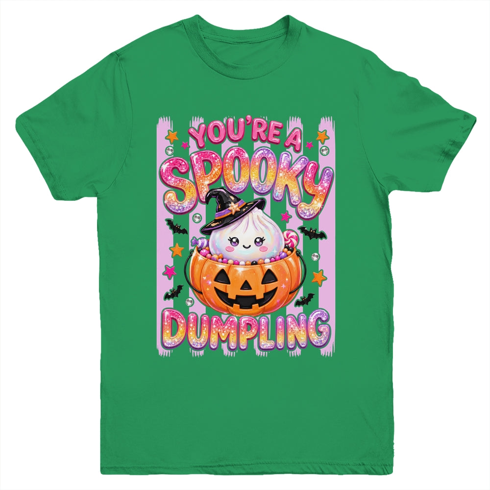 You're A Spooky Dumpling Halloween Kawaii Kawaii Witch Youth Shirt | siriusteestore