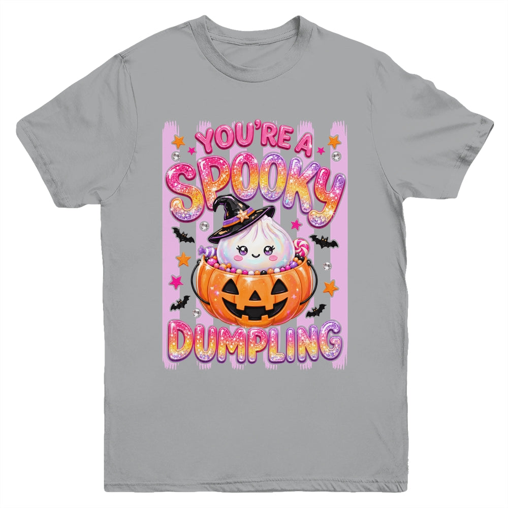 You're A Spooky Dumpling Halloween Kawaii Kawaii Witch Youth Shirt | siriusteestore